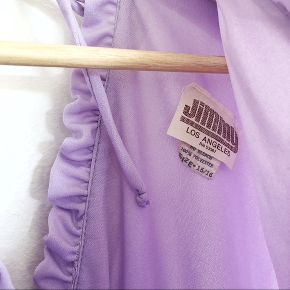 Vintage Lavender Disco Dress - Picture 3 of 8